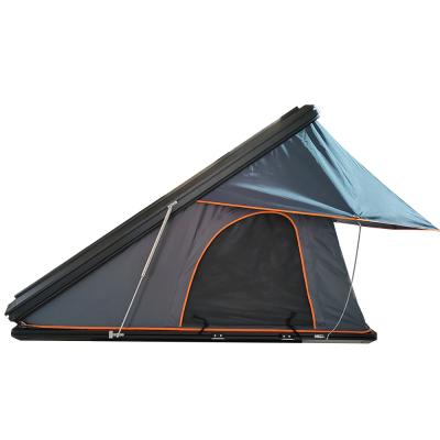 China Tenda de telhado de automóvel de alumínio triangular de concha dura Tenda de telhado de telhado com suporte diagonal à venda
