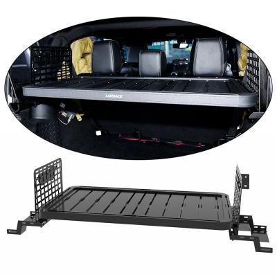 China Jeep Wrangler JK Rear Gate Trunk Shelf con recubrimiento en polvo y estante de almacenamiento incorporado en venta