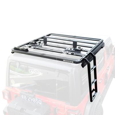 China Double Side Ladder Car Roof Ladder Lightweight and Easy to for Jeep Wrangler Jl Jk for sale