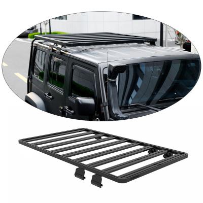 China 4X4 Aluminum Alloy Roof Rail Basket Jeep Wrangler JK Roof Racks for Car Roof Carrier for sale