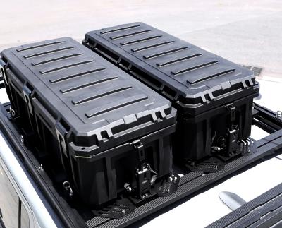 China Easily Installed Waterproof Hard Plastic Storage Box for Outdoor Roof Rack Mounting for sale