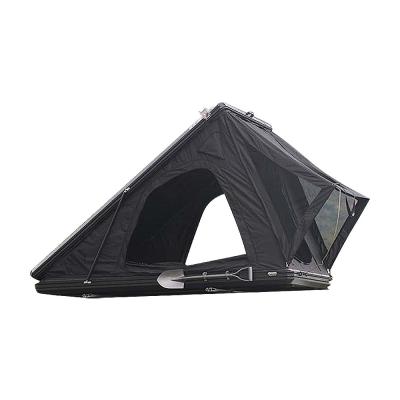China 2022 Hot Style Gel Coated Aluminum Alloy Shell Car Roof Top Tent 210*143*163cm for Camping for sale