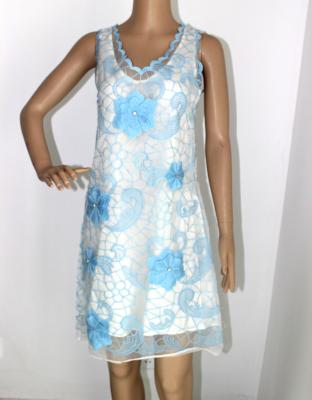 China V neck sleeveless ladies evening dresses with polyster à venda
