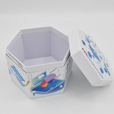 China Tamaño de lujo de las cajas de regalo de la cartulina hexagonal CMYK Custoimzed en venta
