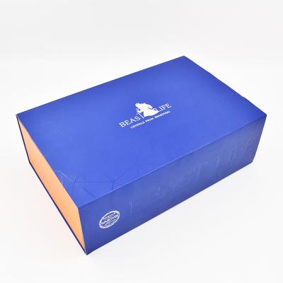 China double door cardboard goblets gift box with customized cutouts lock and paper sleeve for sale