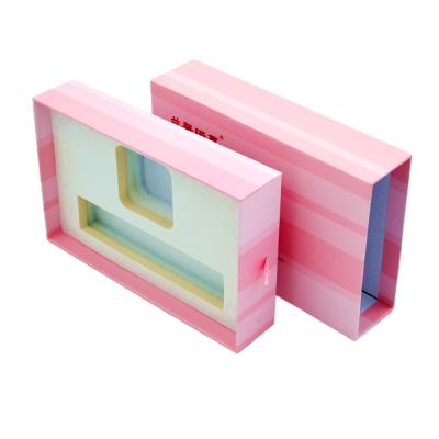China 1400gsm Sliding Drawer Gift Boxes Rigid Pink Match Greyboard Push And Pull ISO9001 for sale