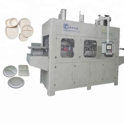 China Biodegradable Disposable Container Making Machine , Paper Plate Forming Machine 380V for sale