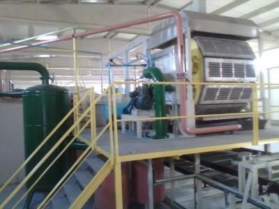 China Recycled Tray Making Machine , Molding Egg Tray Forming Machine for sale