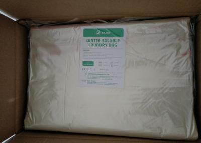 Chine Sacs solubles dans l'eau colorés efficaces de blanchisserie, sacs solubles dans l'eau de blanchisserie de l'utilisation PVA d'hôpital à vendre