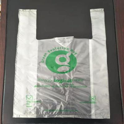 China 100% Biodegradable PVA Water Soluble Bags T-Shirt Shopping Custom Printed Logo for sale
