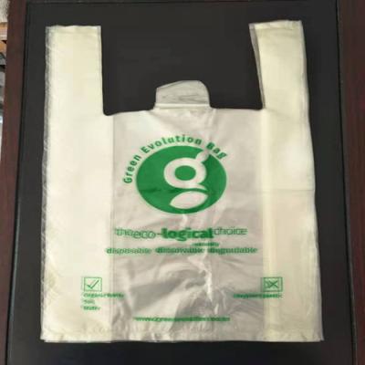 China Biodegradable T-Shirt PVA Water Soluble Plastic Bag MSDS Certificated for sale