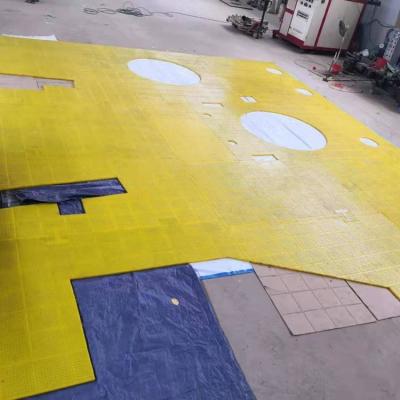 Chine ZP275 tapis de table rotatif tapis antidérapant jaune PU Appliquer pour le forage des champs pétrolifères à vendre