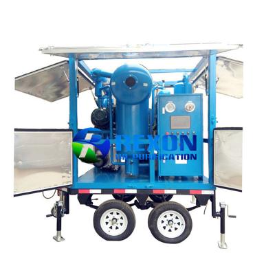 China Enclosed Mobile Transformer Oil Purifier Machine ZYD-WM-150(9000LPH) for sale