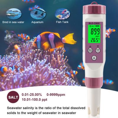 China Seawater Digital Salinity Meter Salt Water Tester For Pool Aquarium Fish Pond 10 - 100ppt for sale