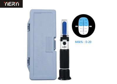 China 0-20% Milk / Sugar Brix Refractometer , Traditional Handheld Refractometer for sale