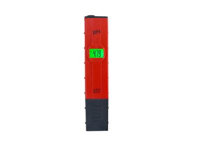 China Red Electronic Portable Ph Meter Lightweight With Plastic Materials for sale