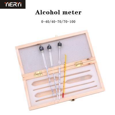 China Metro de medición del vino de la concentración del alcohol, herramienta determinada de la barra de la vodka del whisky del alcohólmetro en venta