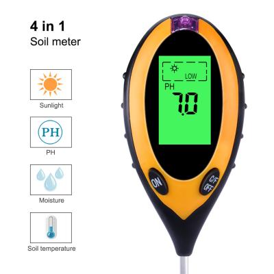 China 4 IN 1 Greenhouses Digital Soil Moisture Tester With LCD Display  soil ph moisture meter indoor plant moisture meter for sale