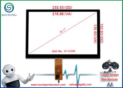 China Capacitive 10.1 Inch Touch Screen Panel Overlay 16/10 COF Type I2C Touch Display for sale