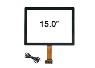 China 6H 15 Inch Touch Panel Screen Overlay Capacitive COB Type With Sensor Glass for sale