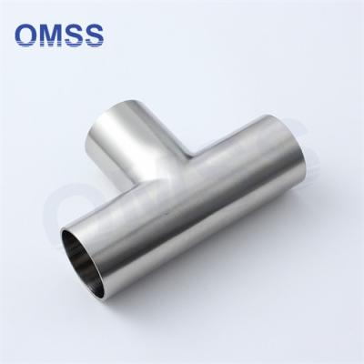 China 3A SMS SS304 Stainless Steel Sanitary Pipe Fittings Weld Equal Tee 7www In Building for sale