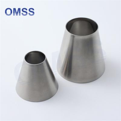 China Food Grade Stainless Steel Pipe Fitting Welding Concentric Sanitary Pipe Reducer L31/32 for sale