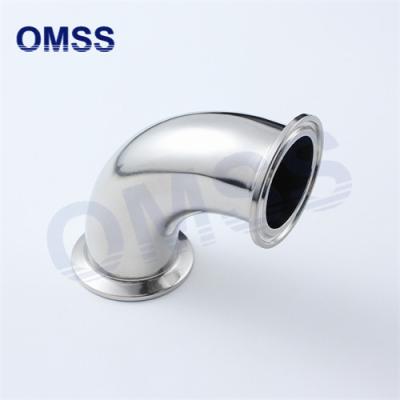 China 2CMP Sanitary Stainless Steel Pipe Fitting 90° Tri Clamp Hose Elbow 90 Degree for sale