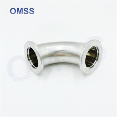 China Sanitary stainless steel pipe fitting SS316L SMS 45 Degree weld end elbow for sale