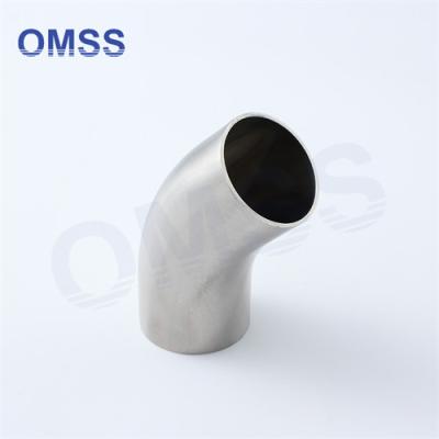 China Alta venda MS 1.5D longo raio 45/90 grau 316L/304 tubos de aço inoxidável com rosca sem costura à venda