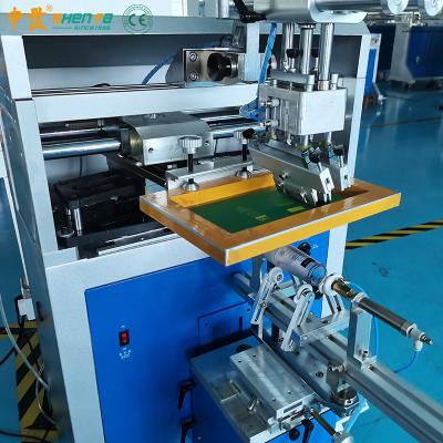 China Glass Perfume & Wine Bottle Two Color Silk Screen Printing Machine for sale