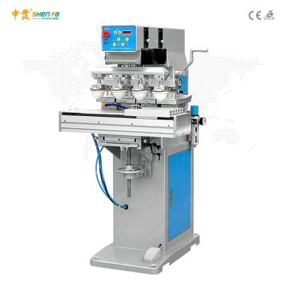 China 4 Color 60W Semi Automatic Ink Tray Ink Cup Pad Printing Machine for sale