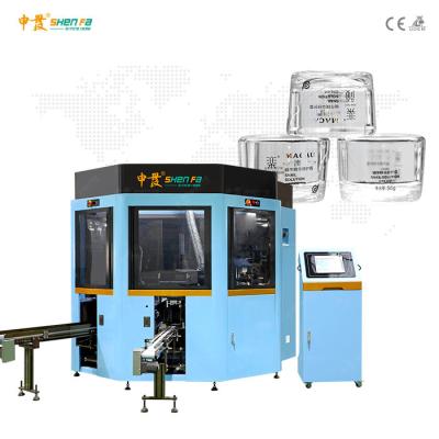 China Full Servo 2-color Silk Screen Printer Plus Hot Stamping With Vision Camera Orientation For Cream Jar SF-MP310 for sale