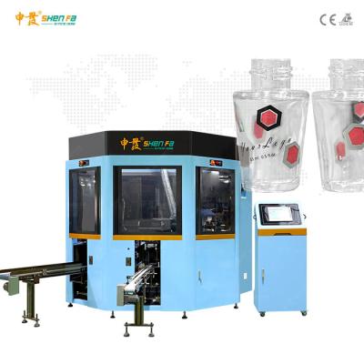 China Full Servo 3-color Silk Screen Printing Machine With Vision Camera Positioning For Cone Bottle SF-MP310 for sale