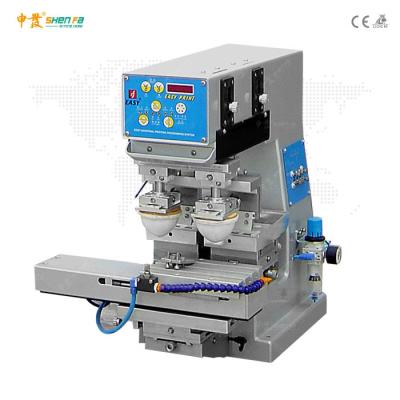 China 220V 60W Mini Desktop Two Color Pad Printing Machine for sale