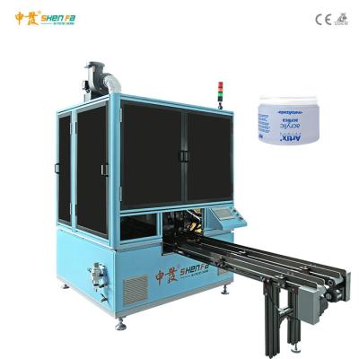 China Máquina de cristal de Silk Screen Printing de la impresora de los tarros del solo color con el curado ULTRAVIOLETA del tratamiento de Flam en venta