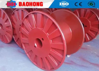 China Industrial Steel Cable Reel , Cable Spool Reel With Single Wall Rimmed Flange for sale