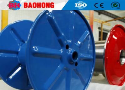 China Single Layer Steel Metal Drums Punching Bobbin For Cable Wire for sale