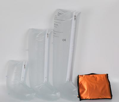 China Inflatable First Aid Air Splint Kits Plastic Splint With Hand Elbow/Half Arm à venda