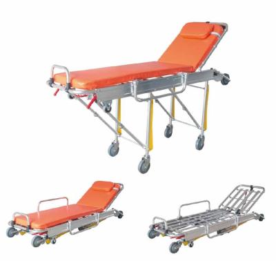 China High Quality Medical Devices Emergency Aluminum Alloy Ambulance Stretcher for Transfer Patient 190 X 62 X 23cm for sale