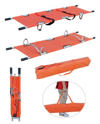 China Small Size 13 Cm Folding Mortuary Stretcher Trolley for sale