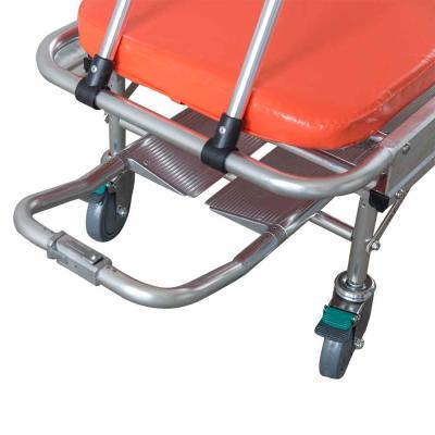 China H500mm Durable Aluminum Alloy Ambulance Bed Stretcher Patient Trolley ODM for sale