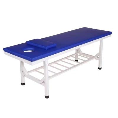 China Poder manual azul de la aleación de aluminio de la cama del sitio del examen de la clínica de los 32in en venta