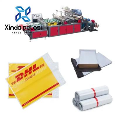 China Multiline Double Line Rolling Side Sealing Bag Forming Machine With Auto Glue Device for sale