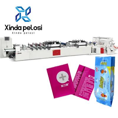China 100pcs/min Máquina de fabricação de bolsas de borracha de vedação de três lados para bolsas de vedação de volta à venda
