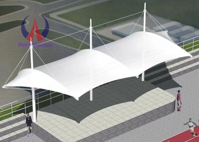 Chine Le tissu de PVDF couvre des structures d'ombre de terrain de jeu, structures aériennes d'ombre d'arène de sports à vendre