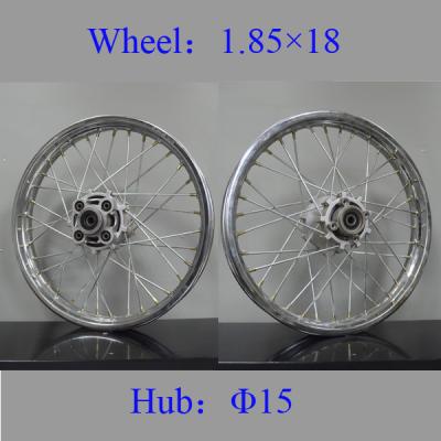 China REAR Spoked Motorcycle Wheels Colorful Steel Custom Spoke Motorcycle Wheels for sale