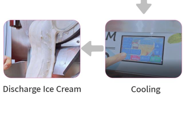 Pasteurized Hard Ice Cream Machine Pasteurizer Gelato Batch Freezer Heat and Freeze Combined Italian Ice Machine