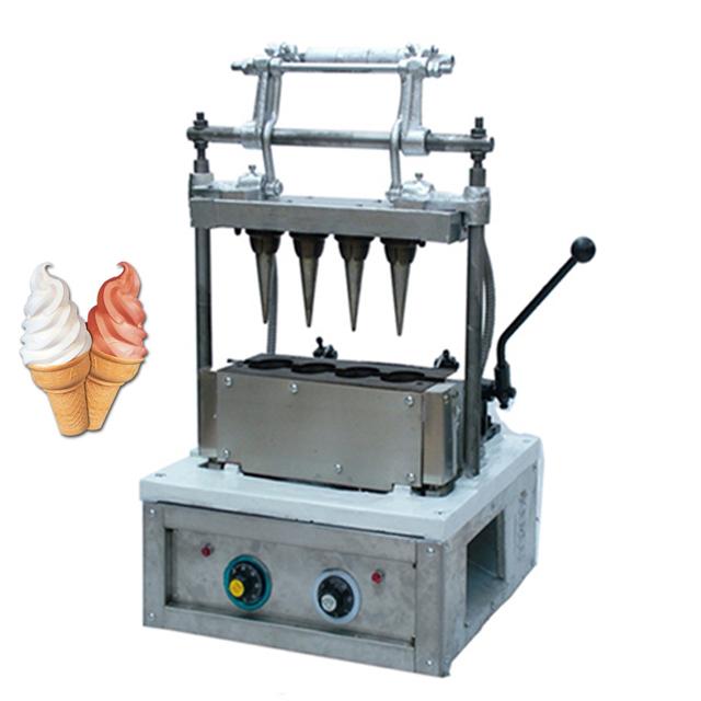 Ice Cream Cone Baking Machine CE Stainless Steel Pizza Cone Making Machine