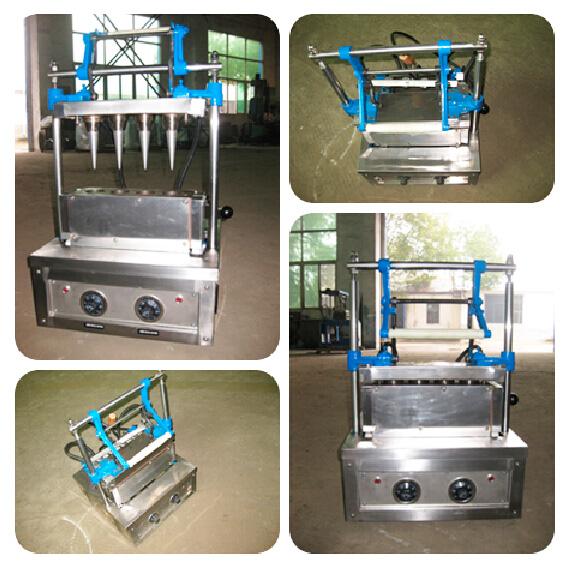 Ice Cream Cone Baking Machine CE Stainless Steel Pizza Cone Making Machine