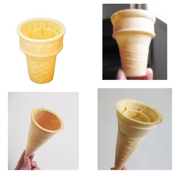 Ice Cream Cone Baking Machine CE Stainless Steel Pizza Cone Making Machine